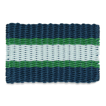 Lobster Rope Doormats, Outdoor Door Mats, Wicked Good Door Mats Made in Maine, Navy, Green, Seafoam